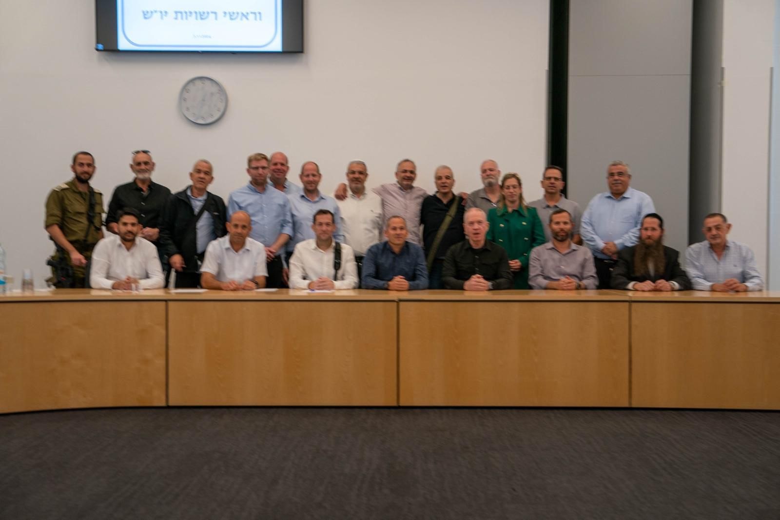 Йоав Галант с руководством Иудеи и Самарии