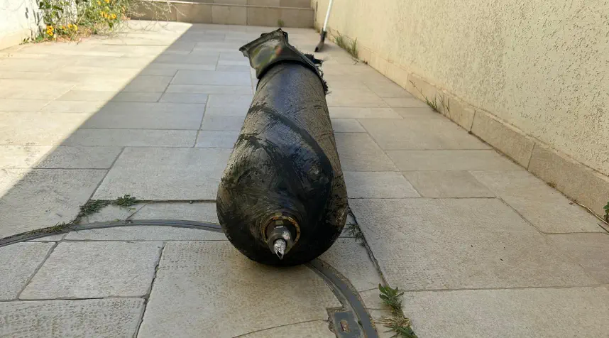 shrapnel lands in Samaria community