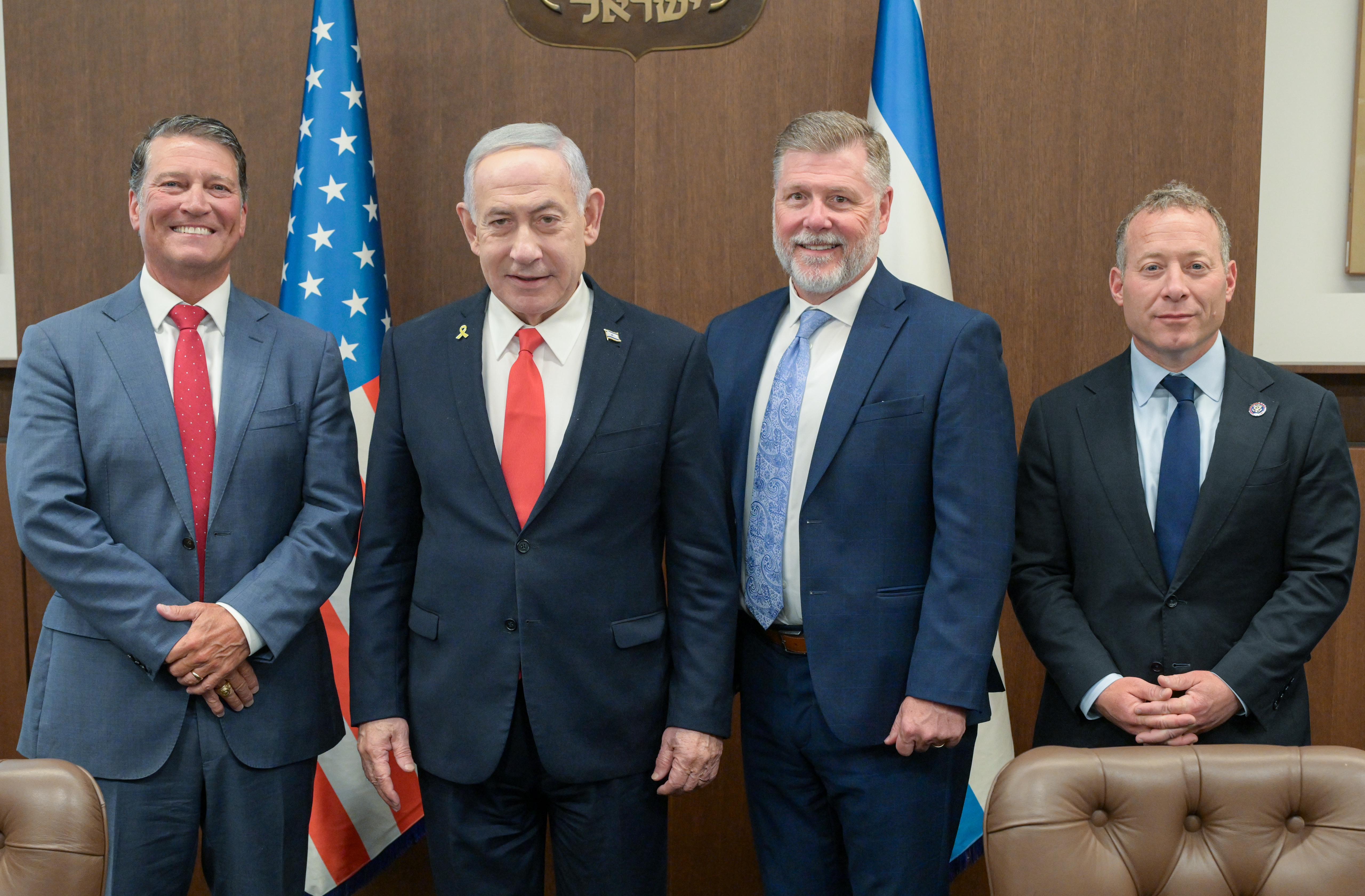 נתניהו עם חברי הקונגרס