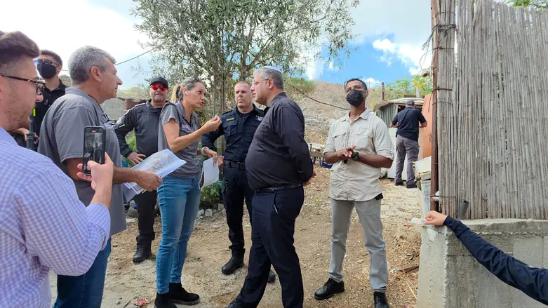 Итамар Бен-Гвир в Умм-эль-Фахме  