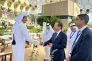 Рукопожатие Ицхака Герцога с эмиром Катара