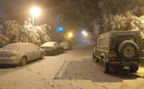 В Иерусалиме идет снег. Дороги перекрыты. Фото и видео