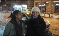 7 канал с жителями Иерусалима, радующимися снегу. Видео