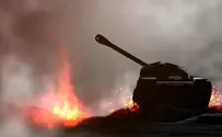 Подрыв российского танка. Видео 