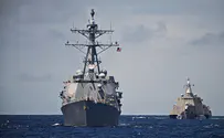 Американские ВМС перехватывают ракеты, летящие на Израиль