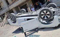 Беспорядки в Бейт-Шемеше. Арабы перевернули автомобиль