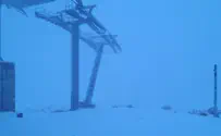 Впервые этой зимой: снег на Хермоне. Видео