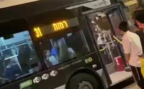 Камнем в автобус 31 маршрута. Видео