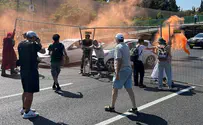 Столкновения водителей с протестующими на шоссе №4. Видео