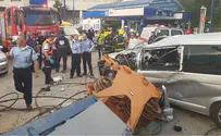 Трагедия в Кфар-Сабе. Подъемный кран убил женщину в машине
