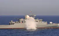 Как иранский фрегат подбил свой корвет. Видео
