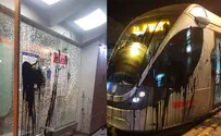 Харедим облили краской вагоны и выбили окна трамвая