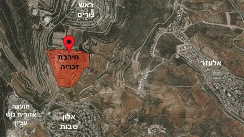 Строительство в Хирбет Захарии создаст разрыв между поселениями Алон Швут и Рош-Цурим