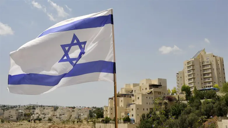 Флаг Израиля в Маале-Адумим